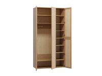 Распашной шкаф Флавир 3-120x250 Букле Кремовый
