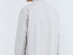 Рубашка из твила с карманом, Белый