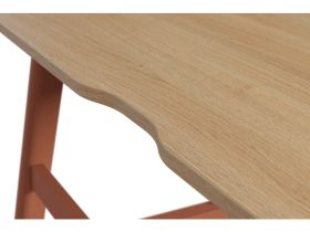 Письменный стол Бревор-3 120x60 Дуб Барбера/Терракотовый