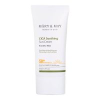 Успокаивающий солнцезащитный крем с центеллой Mary&May CICA Soothing Sun Cream SPF50+ PA++++
