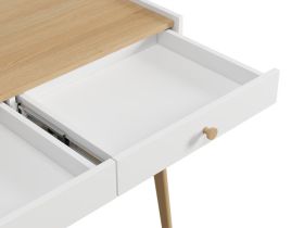 Стол Торвалль-4 110x50 Белый/Натуральный