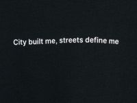 Футболка с принтом и патчем, Черный