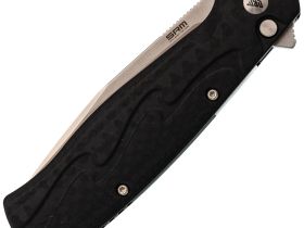 Складной нож SRM 221X-GB satin сталь 14C28N, рукоять Black G10/CF
