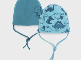 Шапка детская трикотажная для мальчиков, 2 шт в комплекте