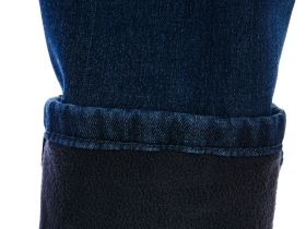 Брюки текстильные джинсовые утепленные для девочек