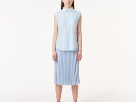 Женская рубашка Lacoste из льна и тенселя