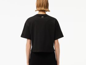 Женская футболка Lacoste из хлопка