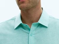 Рубашка из хлопка с отложным воротником