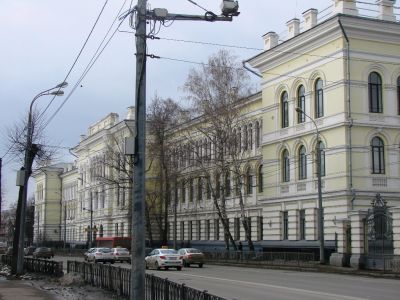 Здание коммерческого училища, (Здание Казанского сельскохозяйственного института, в котором работал академик Мосолов  В.П. (1924 - 1938 гг.))