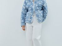 Легкая стеганая куртка, Синий