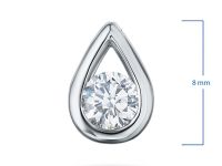 Классическая подвеска из белого золота с бриллиантом э4001пд12102500