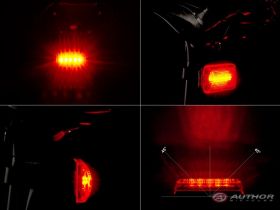 Фонарь для велосипеда задний Author A-Spitfire (красный черный)