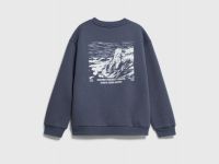 Свитшот с принтом для мальчиков, Синий