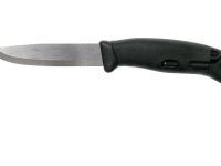 Нож с фиксированным лезвием Morakniv Companion Spark Black, сталь Sandvik 12C27, рукоять резина/пластик