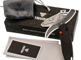 Складной нож Dragonfly-Cu с осевым замком EDC, лезвие из стали 14C28N, медная рукоятка