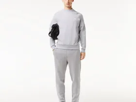 Мужские брюки Lacoste для спорта из меланжевой смеси хлопка
