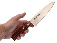 Нож кухонный Kanetsune Kengata 180 мм, сталь DSR-1K6, рукоять pakka wood