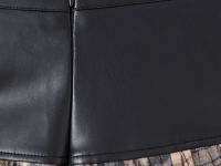 Асимметричная юбка в клетку с поясом из искусственной кожи Глория Джинс