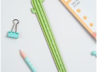 Линейка деревянная MESHU "Cactus" 15 см, ассорти, европодвес