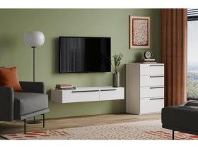 ТВ-тумба подвесная Кимбол 120x20 Белый