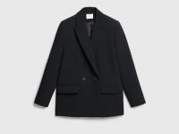 Двубортный жакет, Черный