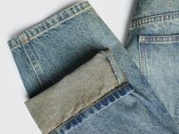 Джинсы Mom, Голубой