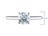 Помолвочное кольцо из белого золота с бриллиантом э0901кц08210868