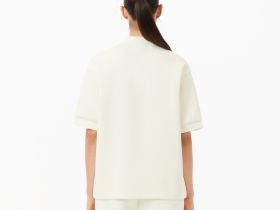 Женское поло Lacoste из смеси эластичного органического хлопка