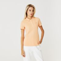 Женское поло Lacoste приталенного кроя из эластичного хлопка