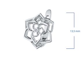 Серьги из белого золота с бриллиантами э0901сг07184800