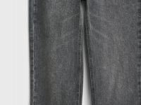 Прямые джинсы с высокой посадкой, Серый