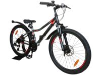 Подростковый велосипед Stels Turbo 410 MD 24, год 2025, цвет Черный-Красный, ростовка 12
