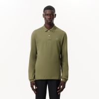 Мужское поло Lacoste L.13.12 классического кроя с длинным рукавом