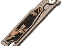 Складной нож Reate EXO-M, сталь Elmax, рукоять черно-зеленая микарта