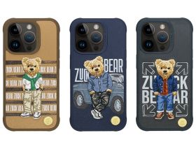 Чехол-накладка Zuck Bear San Francisco Fortune Kapak - Bay Area Player для Apple iPhone 15 Pro искусcтвенная кожа (синий)