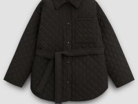 Утепленная куртка с поясом