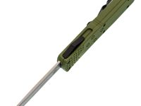 Фронтальный нож Viking Nordway Аспид, сталь 420, рукоять металл зеленый