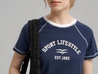 Футболка slim fit из хлопкового джерси