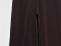 Широкие вязаные брюки, Коричневый