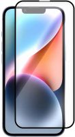 Защитное стекло Krutoff Premium для Apple iPhone 14 с чёрной рамкой