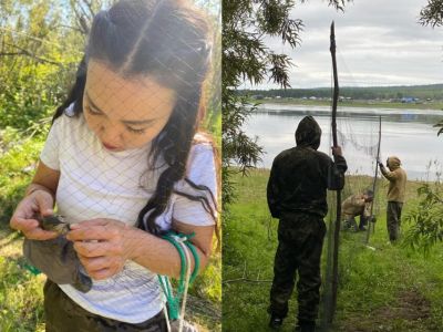 Впервые в Охотском Перевозе провели кольцевание птиц