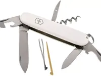 Нож перочинный Victorinox Spartan, сталь X55CrMo14, рукоять Cellidor®, белый, 12 функций, 91мм