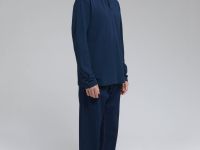 Поло из хлопка пике с длинным рукавом