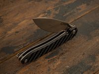 Складной нож CJRB Ria, сталь 12C27N, рукоять карбон