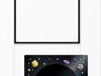 Смарт-чехол Samsung Flipsuit для Galaxy Z Флип8 с декоративной карточкой Чёрный