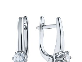 Серьги из белого золота э4712сг03220202