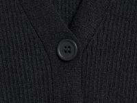 Вязаный жилет для девочек, Черный