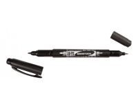 Линер Tombow MONO Twin, двусторонний 0.8 мм и 0.4 мм, масляные чернила, водостойкие, черный