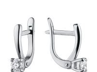 Серьги из белого золота с бриллиантами э0901сг02164000