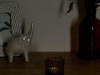 Подсвечник Joppolo, коричневый